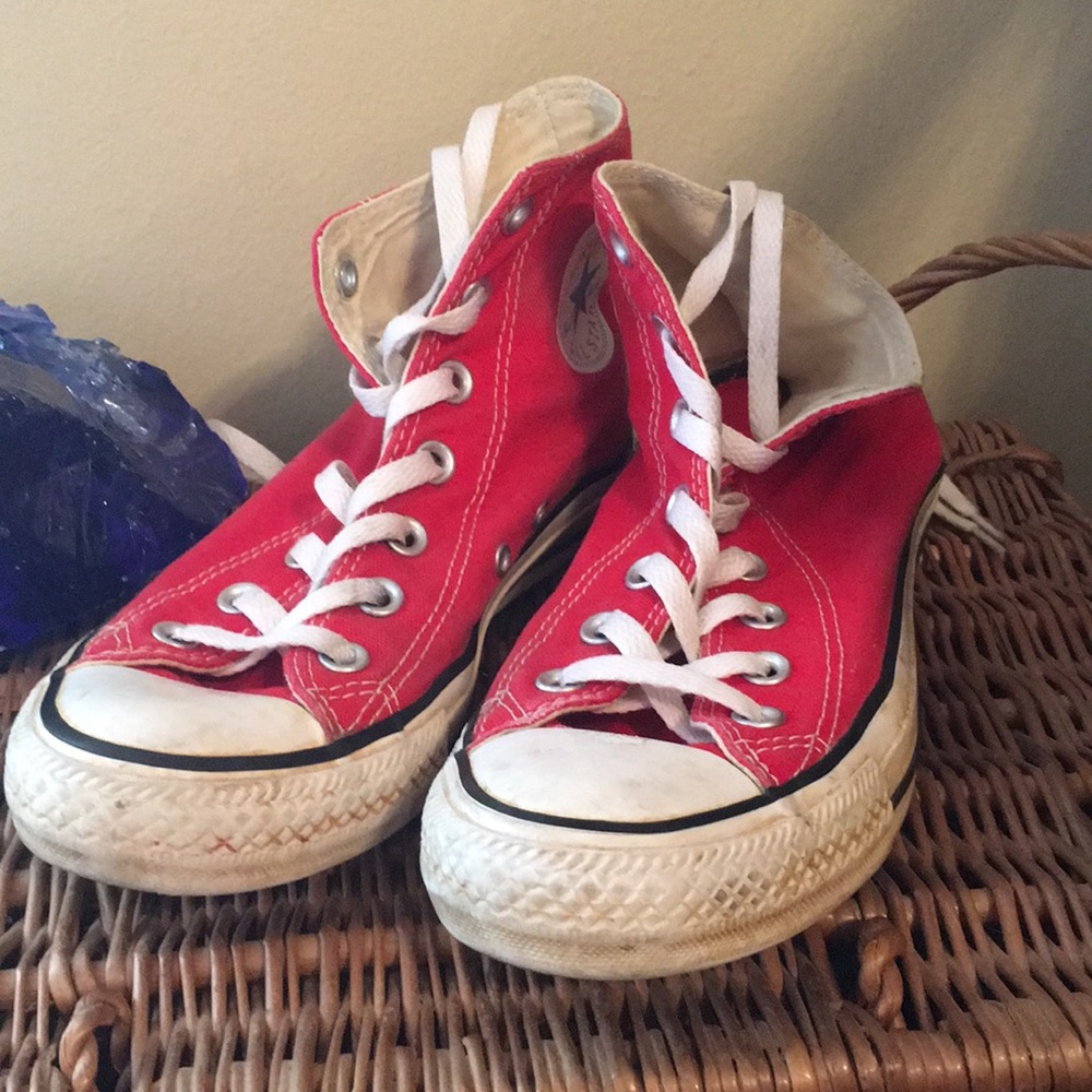Red High-Top Converse